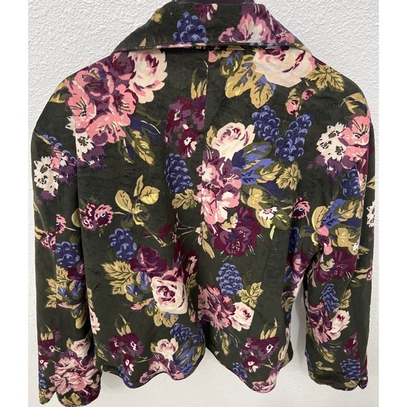 Live A Little Floral Corduroy Blazer - Size XL - Picture 3 of 6
